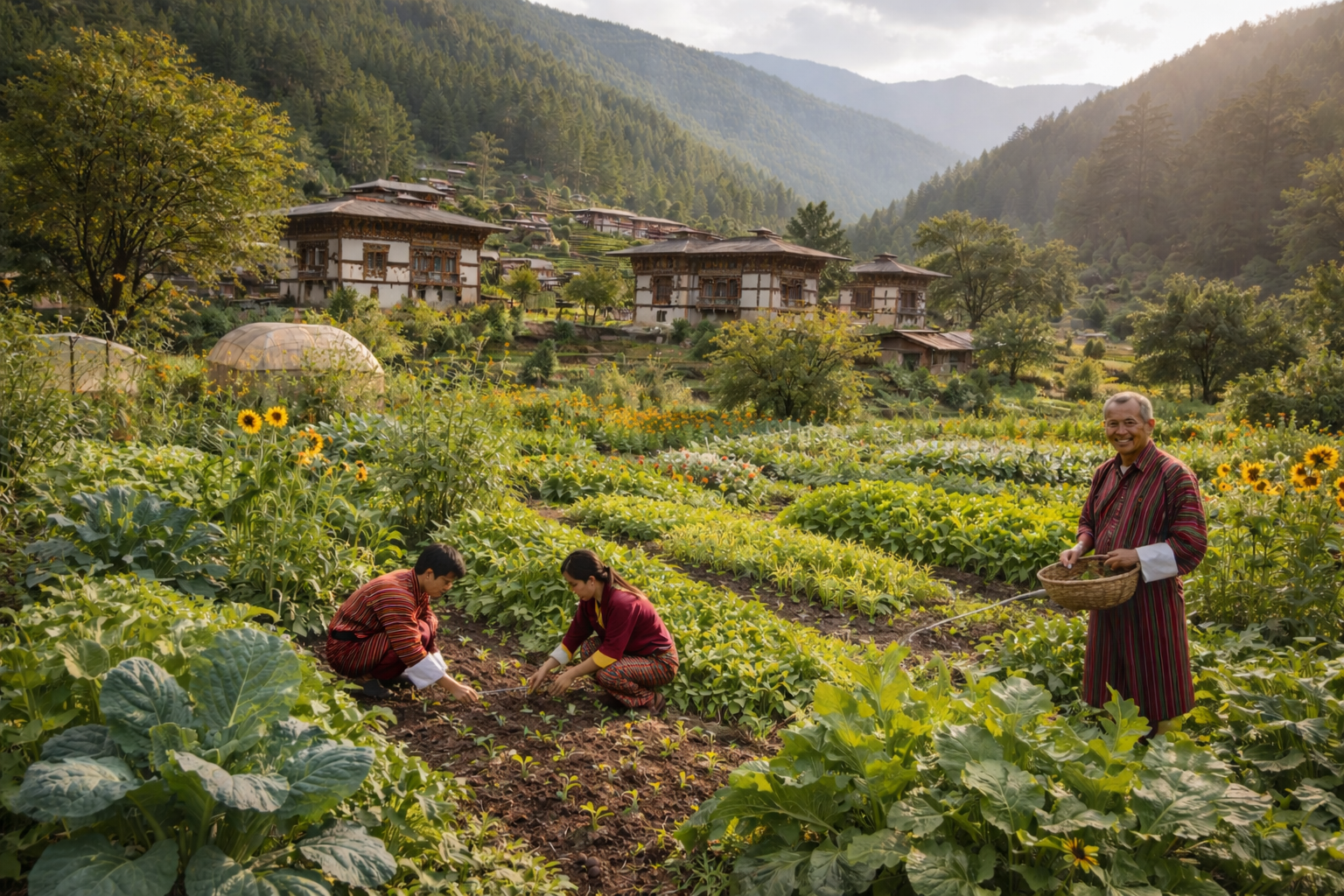 Campus life at Jamyang Ecoversity